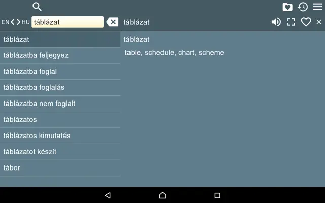 EN-HU Dictionary Free android App screenshot 0