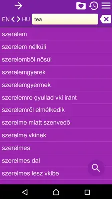 EN-HU Dictionary Free android App screenshot 6